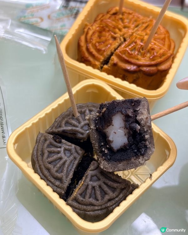 百佳都出月餅⁉️迷你芝麻麻糬月餅、茉莉奶黃月餅🥮