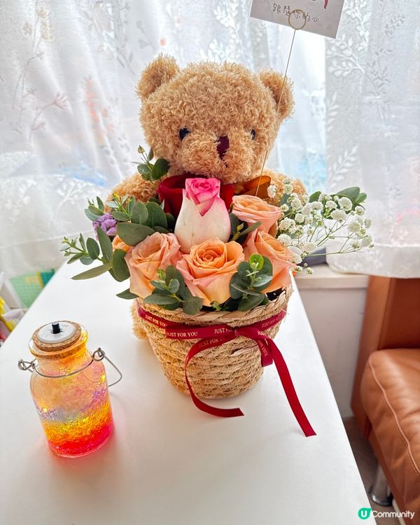自製中秋花籃💐🌷🌕
