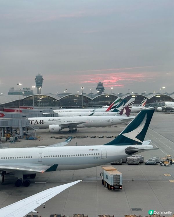 香港國際機場打卡好地方，等上機都唔怕悶。