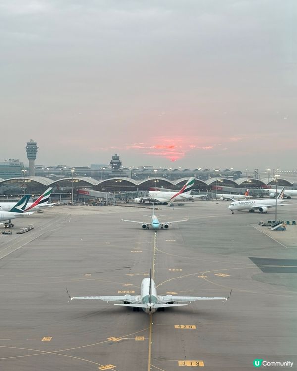 香港國際機場打卡好地方，等上機都唔怕悶。