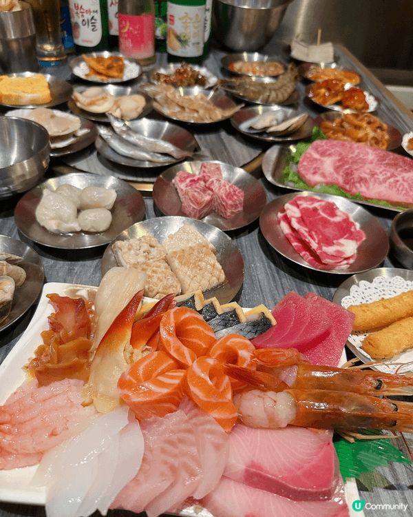 朋友去咗旺角食放題，呢度超級多嘢食，成枱都係嘢，食真係好鬼豐...
