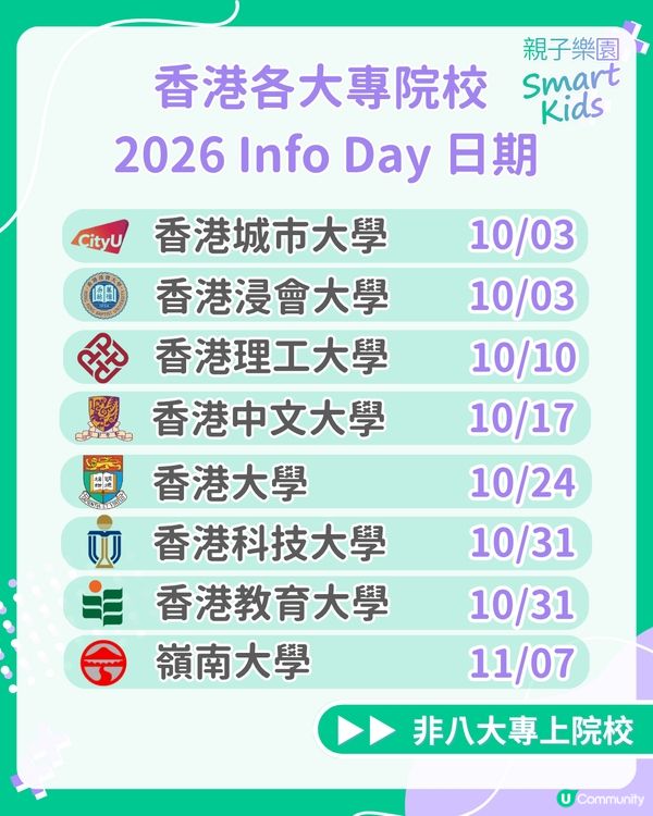2026 大專院校 Info Day 懶人包🎓
