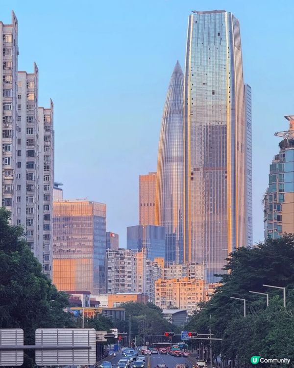 小紅書大熱! 深圳福田最靚「日落大廈」🌅附參考拍攝機位📷