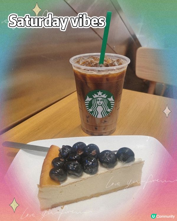 Sat.vibes 週末歎藍莓芝士餅🍰☕️