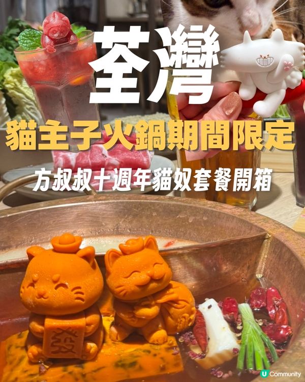 貓奴注意‼️貓主題火鍋＋免費盲盒抽！