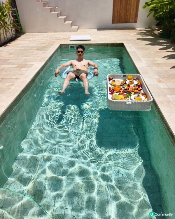 🌴Bali Floating Breakfast🍳🥯🥓🍹☀️
