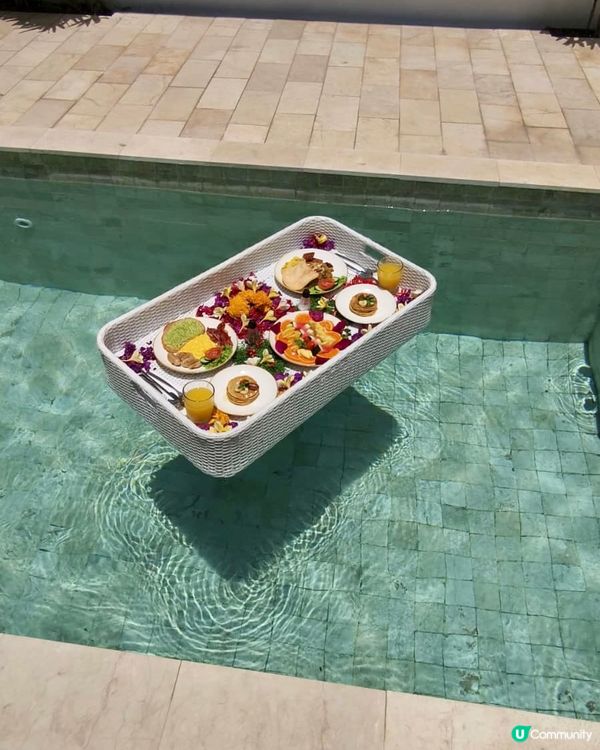 🌴Bali Floating Breakfast🍳🥯🥓🍹☀️