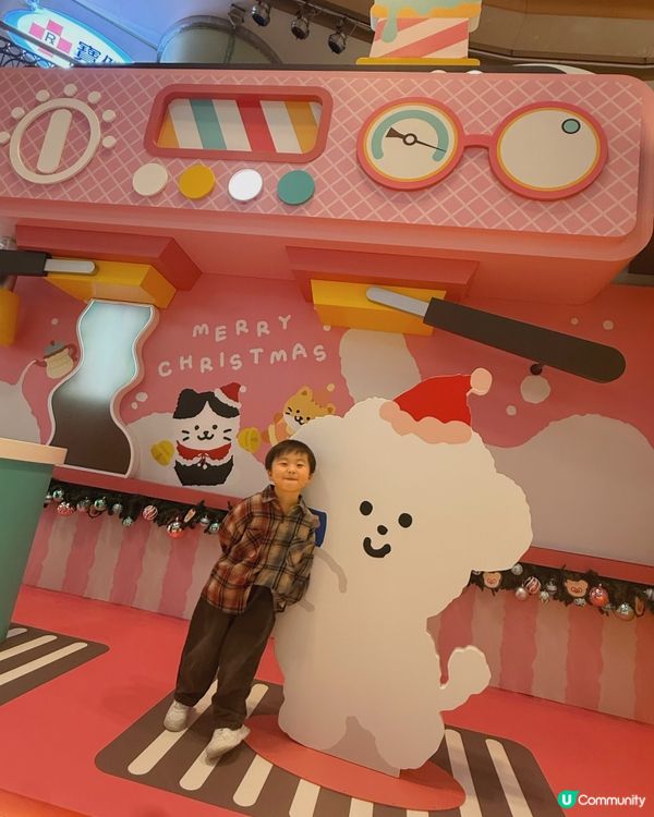 馬鞍山打卡聖誕眼鏡熊！🐻✨
