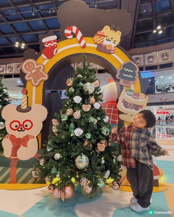 馬鞍山打卡聖誕眼鏡熊！🐻✨