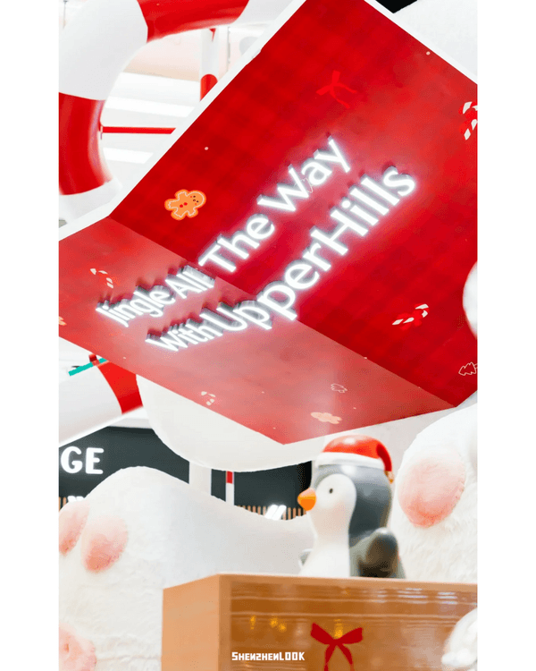 深圳深業上城聖誕小鎮必去🎄超巨型白色毛絨熊打卡影相勁可愛🧸