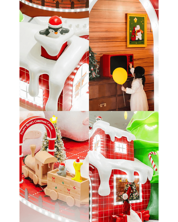 深圳深業上城聖誕小鎮必去🎄超巨型白色毛絨熊打卡影相勁可愛🧸