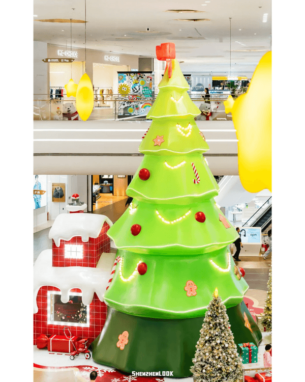 深圳深業上城聖誕小鎮必去🎄超巨型白色毛絨熊打卡影相勁可愛🧸