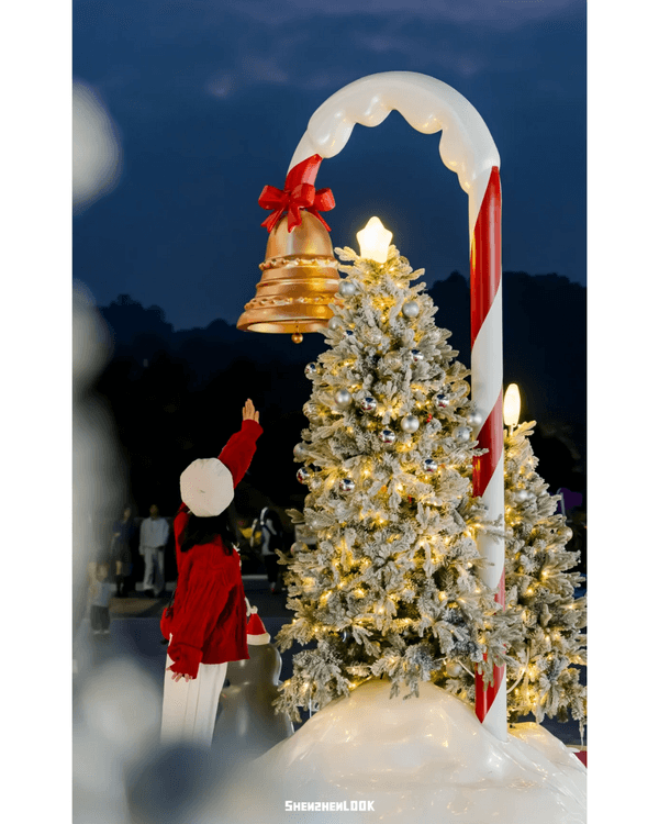 深圳深業上城聖誕小鎮必去🎄超巨型白色毛絨熊打卡影相勁可愛🧸