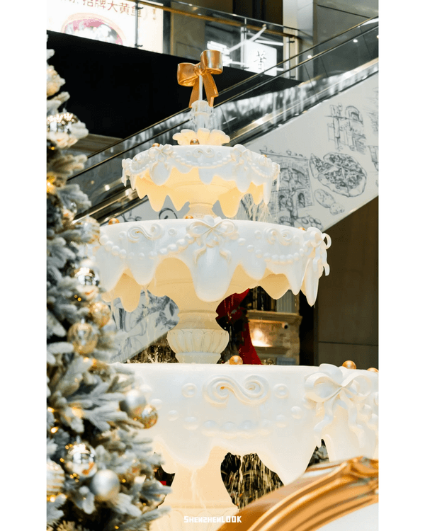 深圳深業上城聖誕小鎮必去🎄超巨型白色毛絨熊打卡影相勁可愛🧸