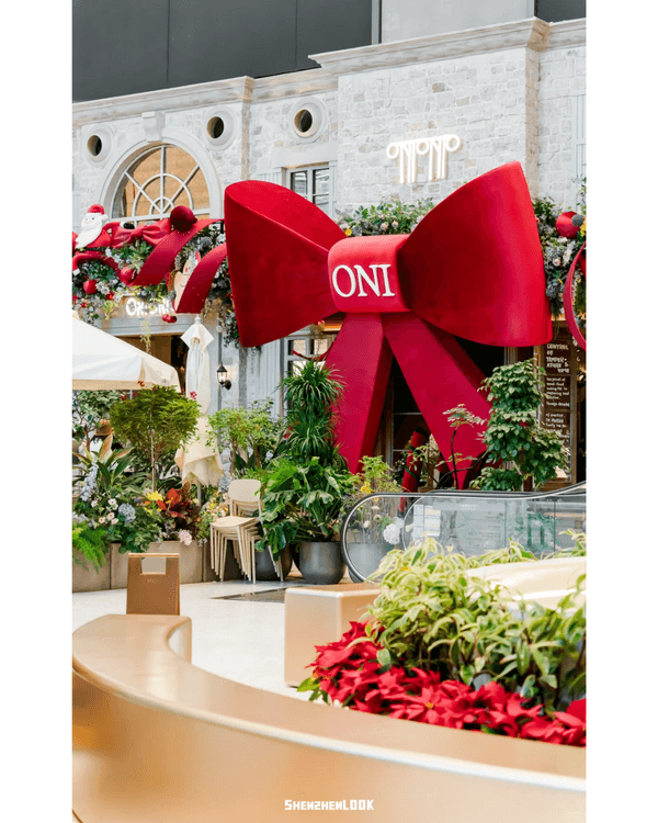 深圳深業上城聖誕小鎮必去🎄超巨型白色毛絨熊打卡影相勁可愛🧸