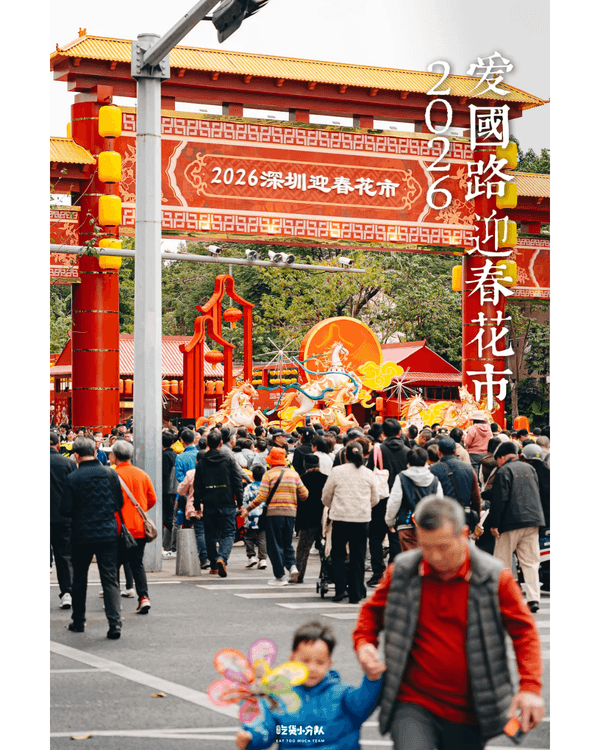 深圳羅湖愛國路花市開鑼🌸千米花街逾340+攤位😍必打卡新年燈會✨