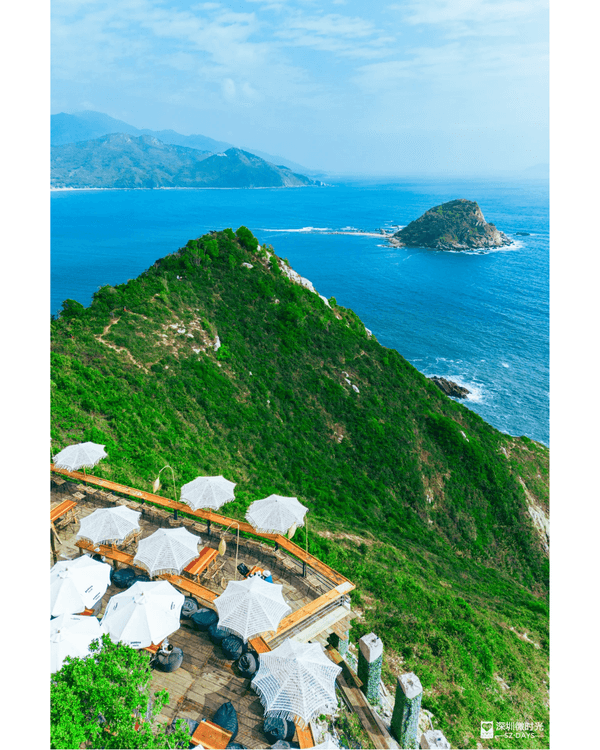 深圳西涌270°海景懸崖Cafe爆紅☕🌊仲可順便打卡絕美天文台白色棧道❗