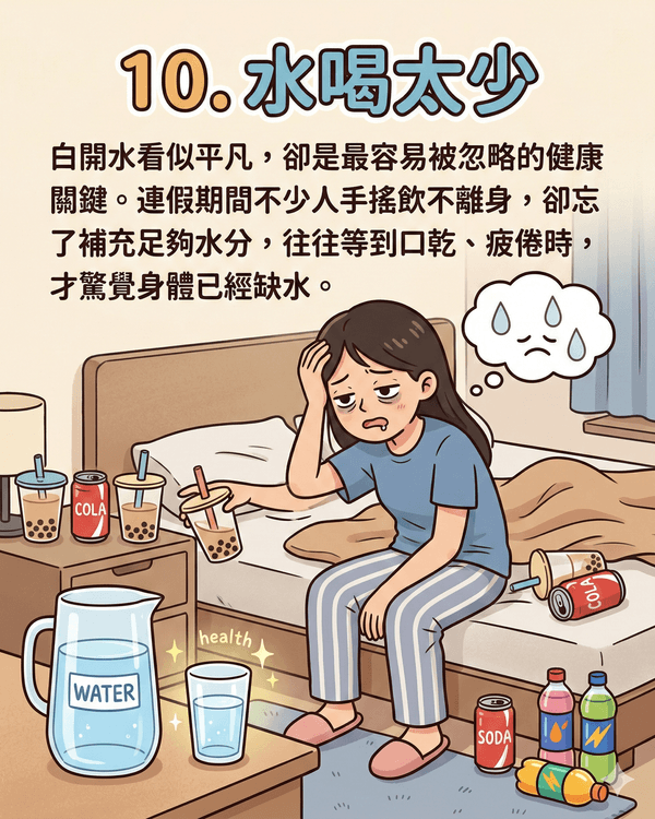 放假後感覺更攰❓10大最常見透支健康行為😰報復性追劇後可用「1方法」護眼