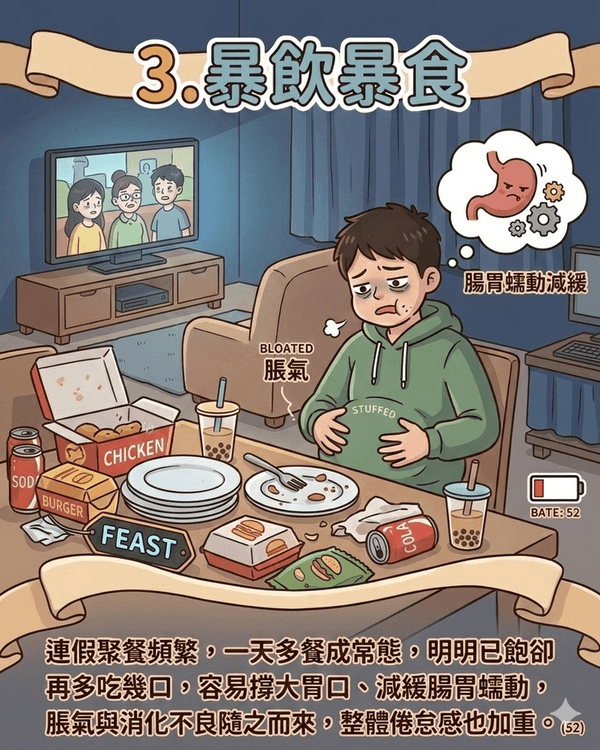 放假後感覺更攰❓10大最常見透支健康行為😰報復性追劇後可用「1方法」護眼