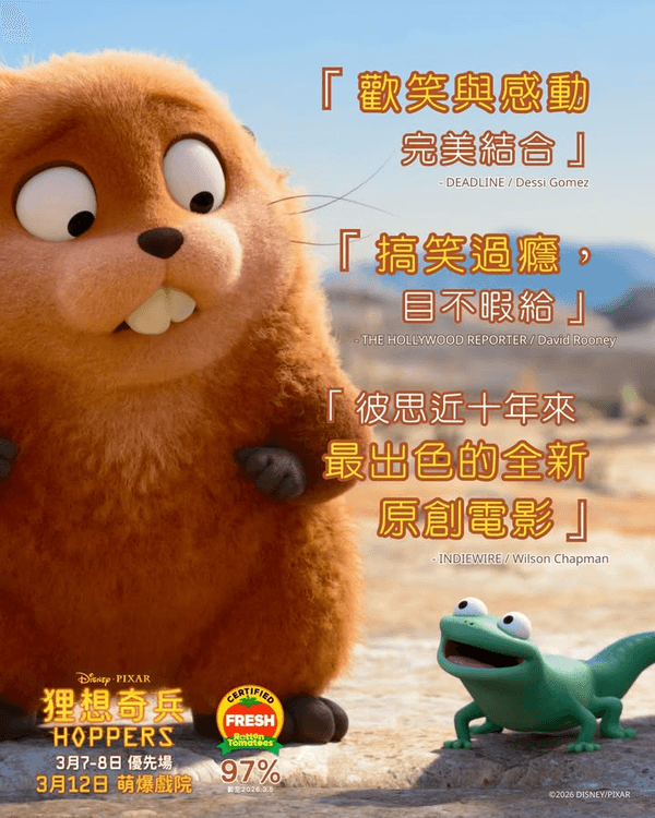《狸想奇兵》爛番茄94%必睇🤩❗️4大賣點+故事背景介紹💡蜥蜴阿湯網絡勁Hit🦎