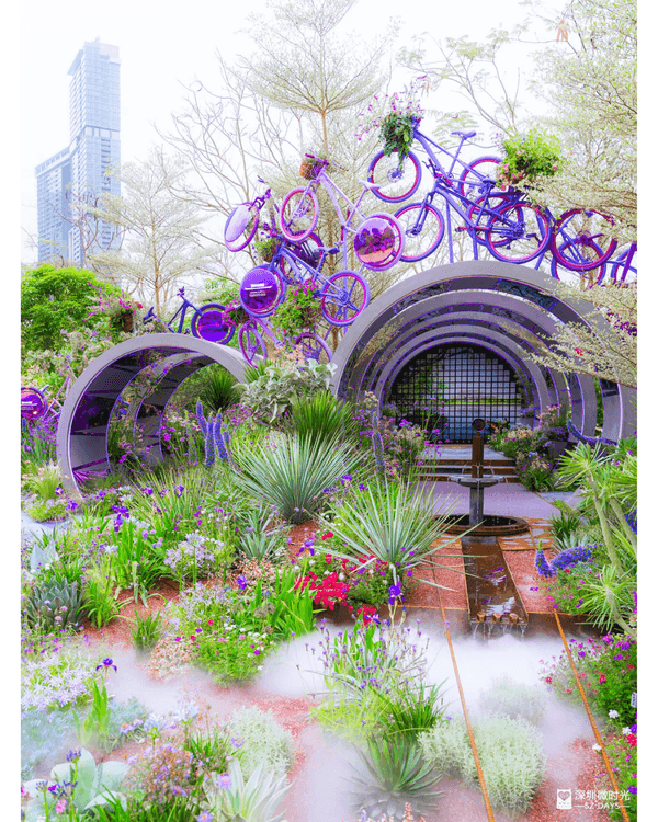 深圳粵港澳大灣區花展開幕💐31座花園規模最大‼️船上打卡一秒穿越江南😍