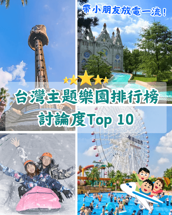 台灣10大主題樂園人氣排名🎡六福村都輸❗️第1位仲有親子農場啱曬一家大細😍
