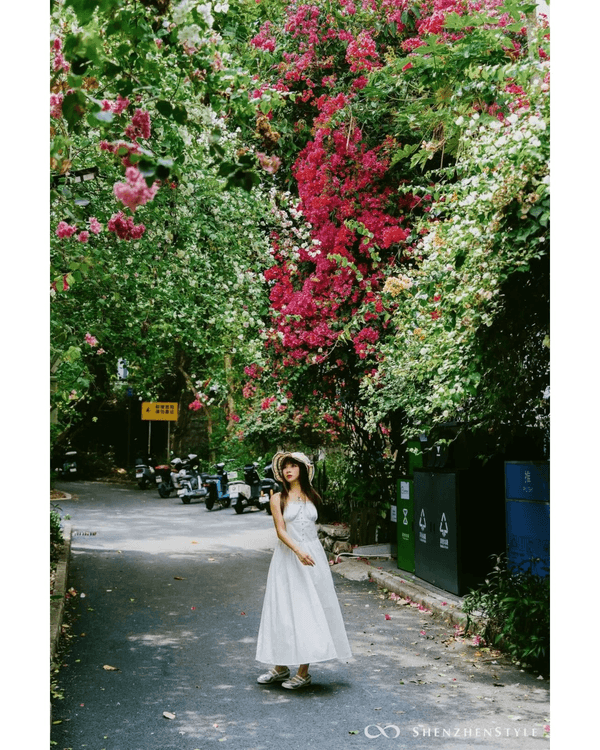 深圳花海浪漫Color Walk路線💐漫步1.5km花海大道🌸打卡園博園粉色花瀑✨