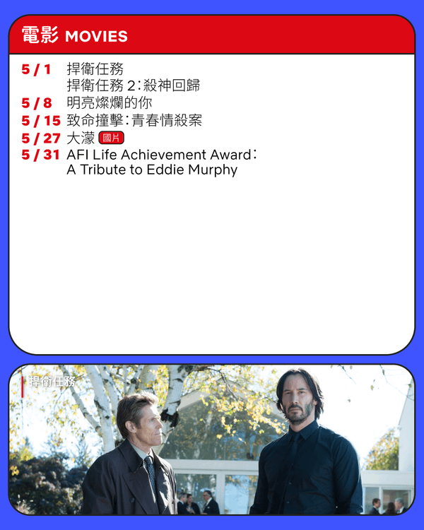 Netflix 5月新片推介懶人包🎬劉在錫光洙爆笑開民宿🤣《恐怖前任2》回歸🔥附上架日期