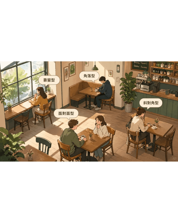 比MBTI更即時❗️入餐廳揀位反映社交人格😮🍴「選1位置」代表你缺乏安全感🪑