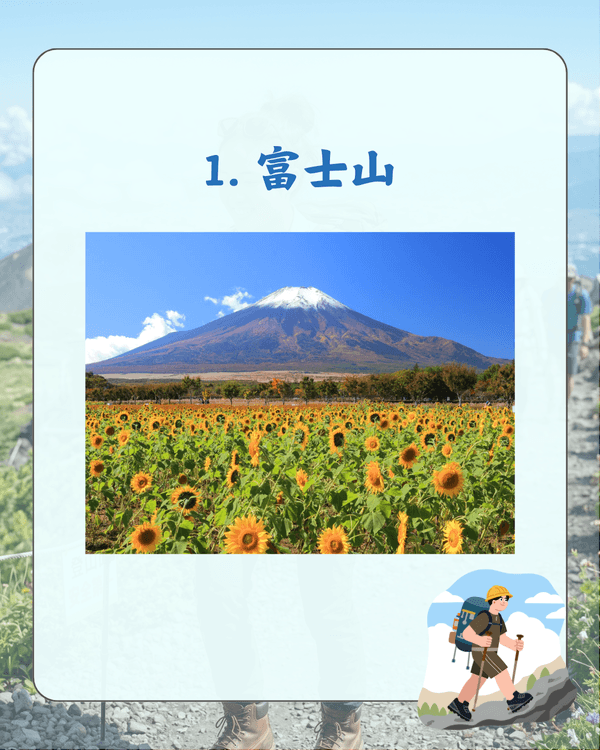 日本最受歡迎名山TOP 10🗻富士山避暑必去🏃‍♂️最佳季節、路線難度整理