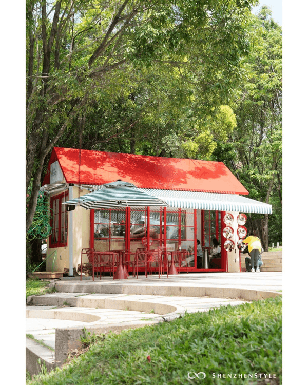 深圳福田6大公園Cafe打卡指南🌳蘋果小屋勁可愛🍎全白玻璃屋放鬆必去✨