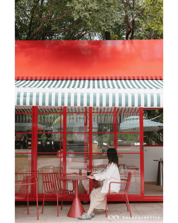 深圳福田6大公園Cafe打卡指南🌳蘋果小屋勁可愛🍎全白玻璃屋放鬆必去✨