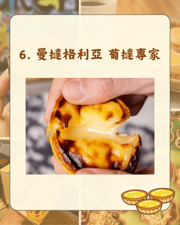 🏆港澳最受歡迎蛋撻/葡撻Top10！瑰麗$98天價撻排第3✨「呢間」奪冠力壓安德魯