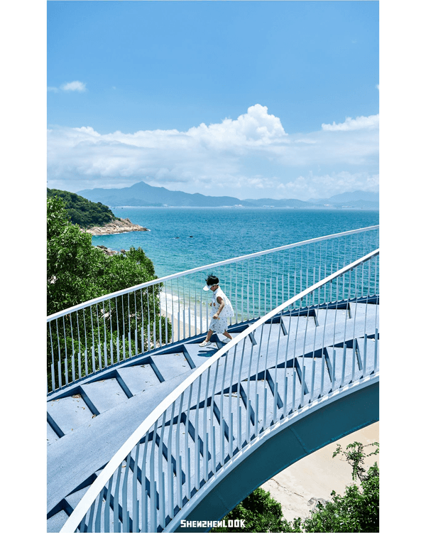 深圳大鵬溪涌薄荷海Citywalk攻略🌊4.35km海岸綠道🚶‍♀️打卡日劇感紅白燈塔