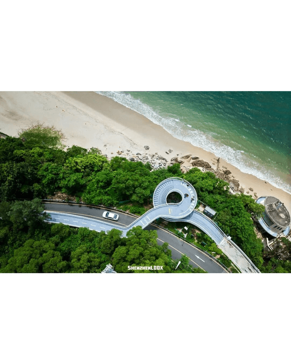 深圳大鵬溪涌薄荷海Citywalk攻略🌊4.35km海岸綠道🚶‍♀️打卡日劇感紅白燈塔
