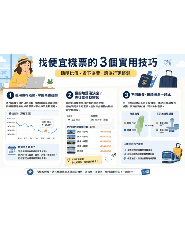 2026買平機票攻略✈️幾時買最抵？拆解4大迷思＋教你慳錢貼士
