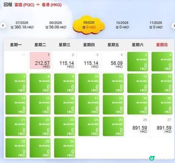 越捷航空 加碼2026下半年HKD 0直飛富國島