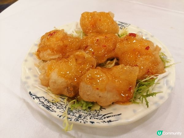 孖寶套餐，清蒸生猛海斑約1斤+招牌柚子蝦球