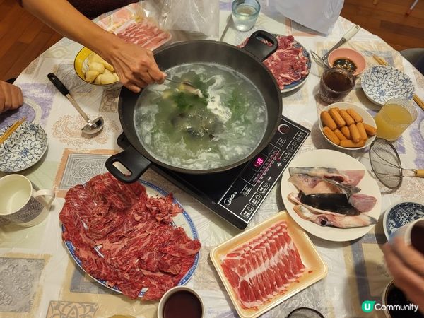 牛胸肉,豬腩片,羊頸柳,魚頭，樣樣都好正#社群生日快樂