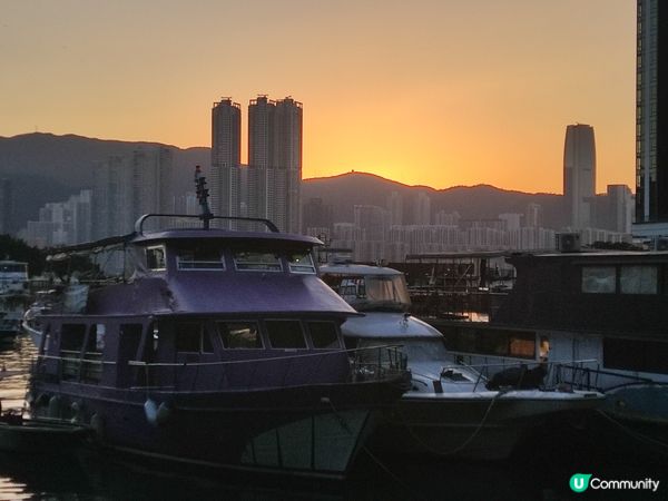 晚霞與黃昏交織下的打卡熱點_鯉魚門舊石礦場