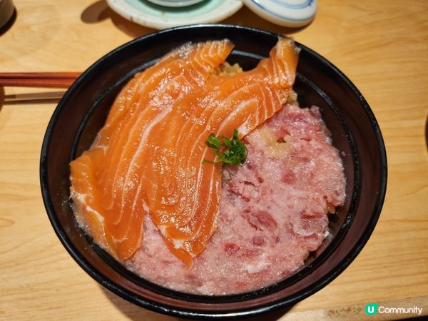 吞拿魚三文魚刺身丼