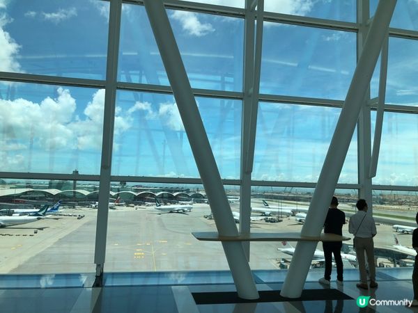 美麗的香港機場，真想飛一轉泰國！遊一遊大澳，心情都愉快！黃昏...