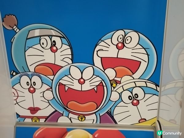 東鐵線多拉A夢到車@沙田站一號月台  超可愛超興奮,終於唔駛...