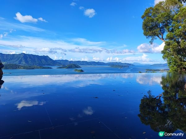 中文大學新亞書院的天空之鏡，真的有像畫一樣的美