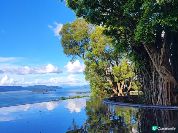 中文大學新亞書院的天空之鏡，真的有像畫一樣的美