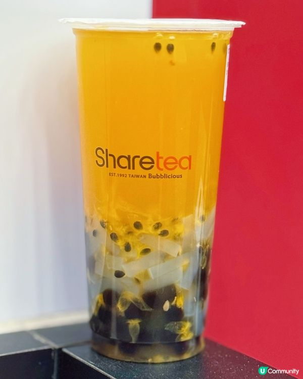 ShareTea限定新品🥰搖滾雙Q百香果🍹