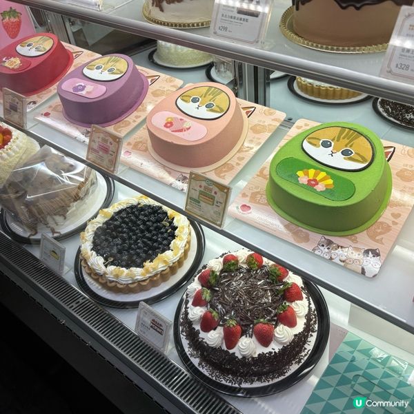 銅鑼灣SOGO見到小貓中秋節造型的蛋糕很可愛
