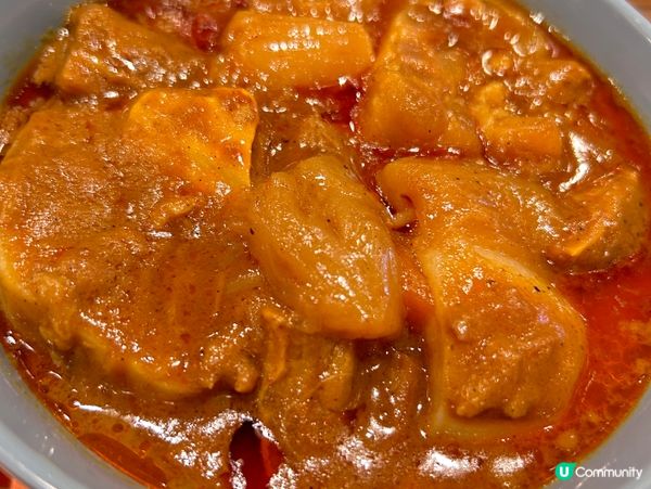 大快活咖哩牛筋腩配紅米飯