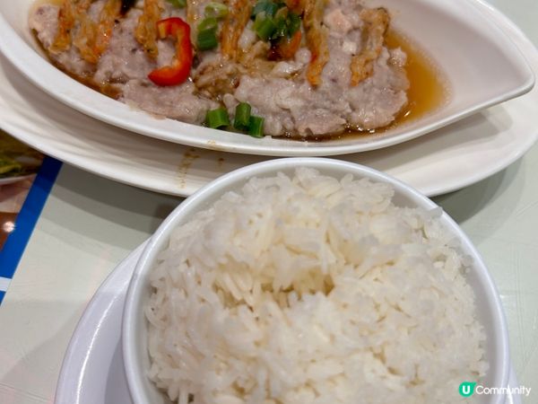 敏華土魷蝦乾蒸肉餅飯