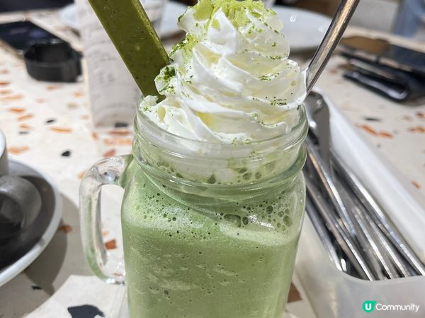 圖❶：綠茶拿鐵 $39